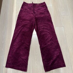 The Colette Full-Length Wide-Leg Pants by Maeve: Corduroy Edition size 32